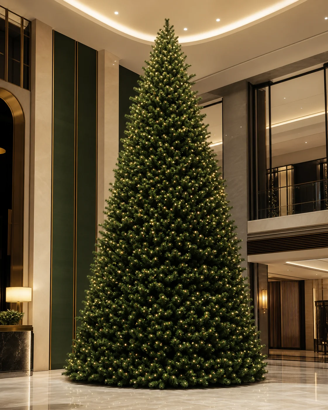 Gewerbliche und große Weihnachtsbäume
